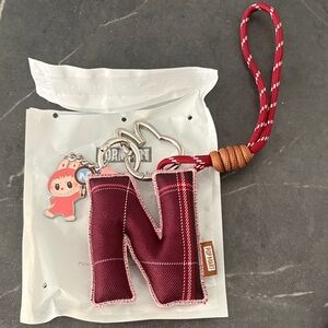 Labubu Letter N Keychain Pop Mart